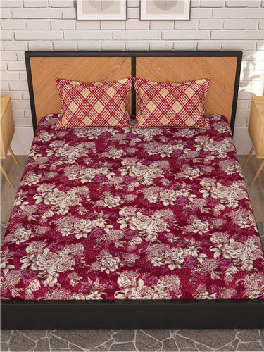 https://cdn.shopify.com/s/files/1/1857/6931/products/d536764d-ca48-45ee-9391-cd76941f82b51695630440114StoryhomeMagentaWhiteFloral180TCQueenBedsheetwith2PillowCove2.jpg?v=1703226767